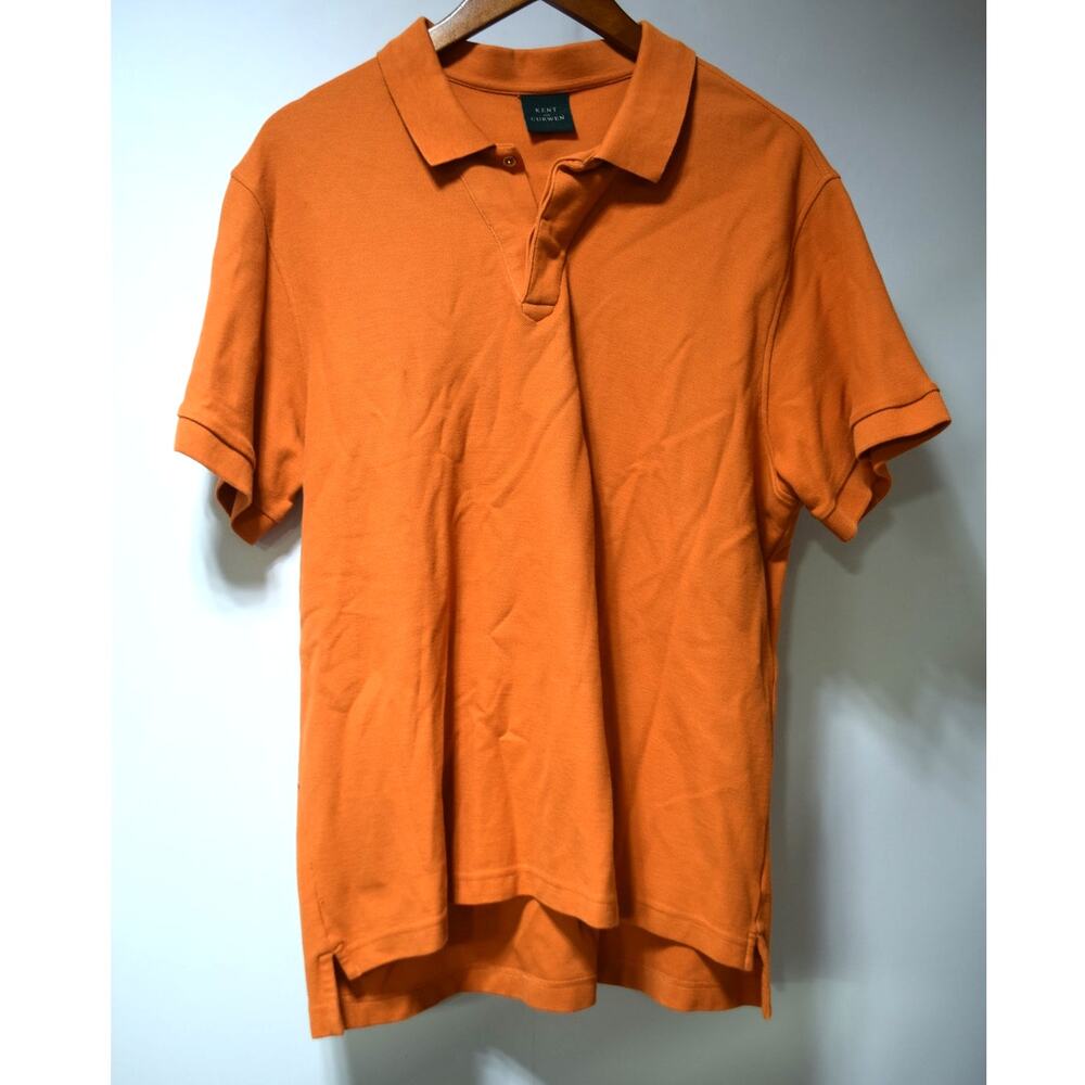 Kent & Curwen Orange Cotton Pique Polo Shirt Men's XL